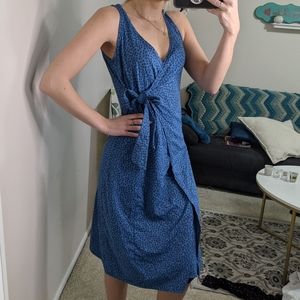 Patagonia Wrap It Up Dress blue Sleeveless midi